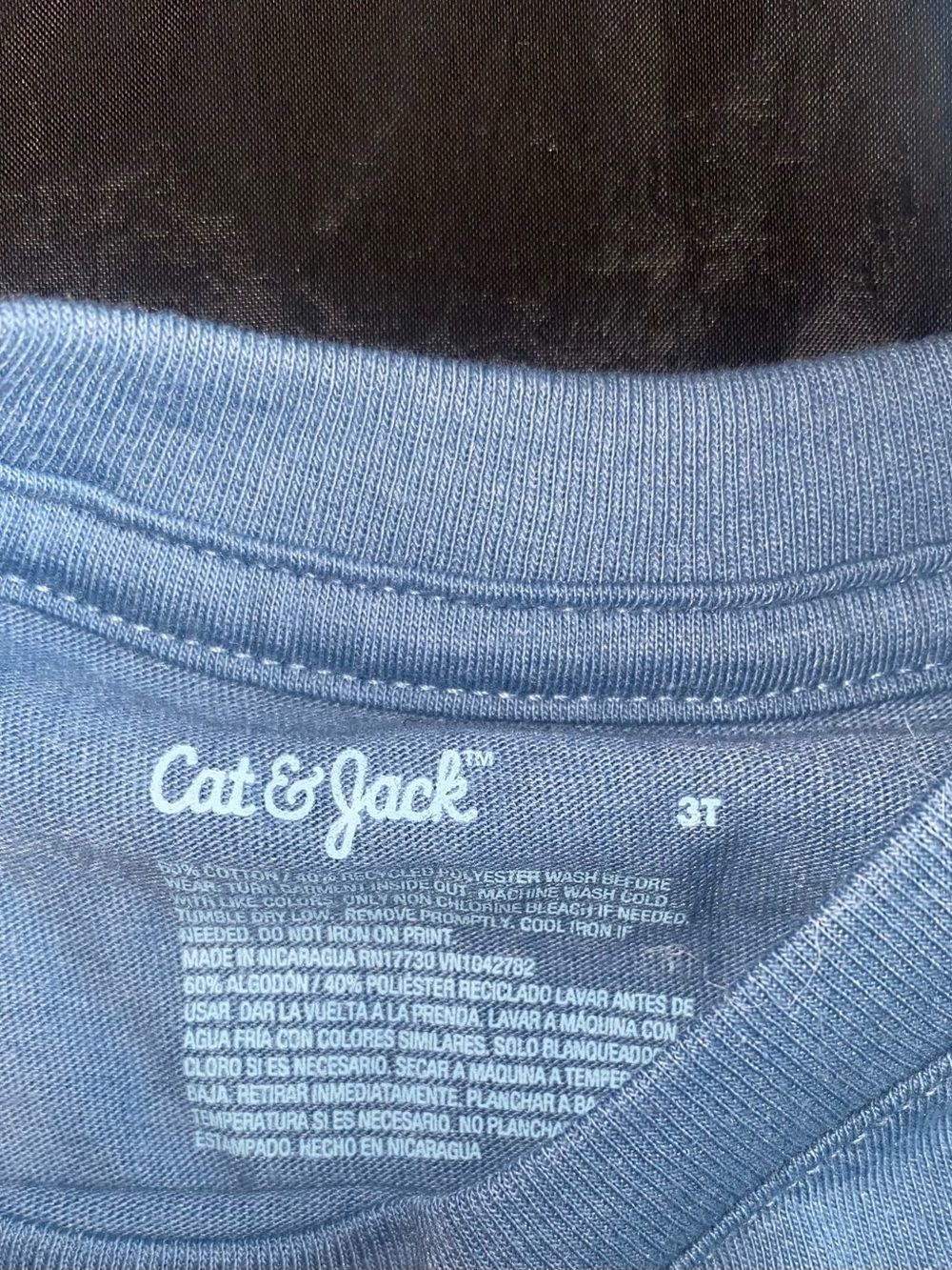 Cat & Jack Light Blue "Best Brother Club" Short Sleeve Tee - Picture 3 of 7